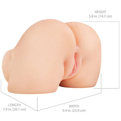 PDX ELITE - SHAKETHAT ASS MASTURBATEUR RÉALISTE VAGIN ET ANUS AVEC VIBRATION PDX ELITE
