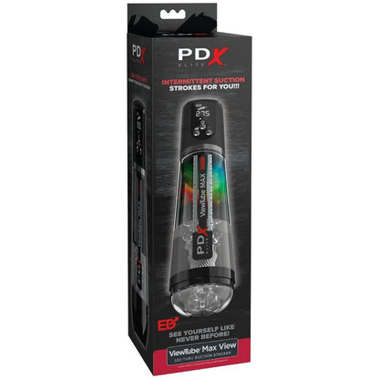 PDX ELITE - VIEWTUBE MAX VIEW MASTURBATEUR AUTOMATIQUE AVEC ASPIRATION TRANSPARENTE PDX ELITE