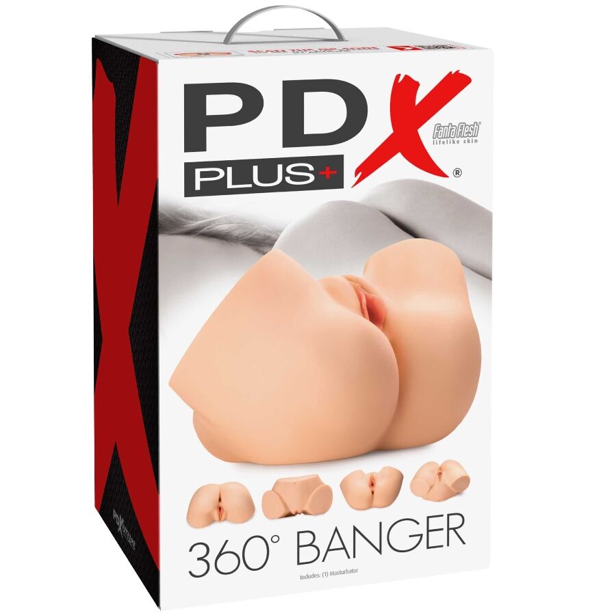 PDX PLUS - MASTURBATEUR ANAL ET VAGIN RÉALISTE 360 BANGER PDX PLUS+