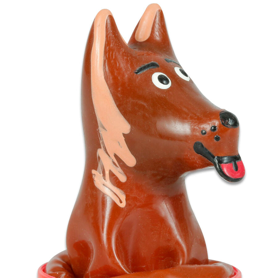 CONDOMERIE - PRÉSERVATIFS FANTAISIE PEINTS À LA MAIN EN FORME DE CHIEN CONDOMERIE