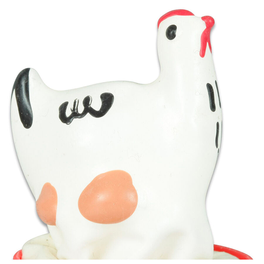 CONDOMERIE - PRÉSERVATIFS FANTAISIE PEINTS À LA MAIN POULET BLANC CONDOMERIE