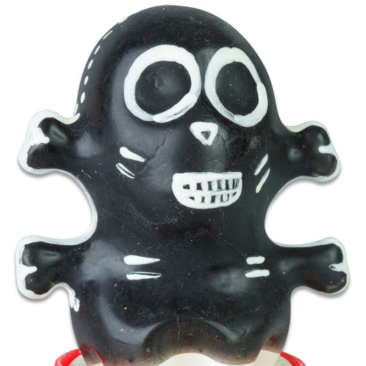 CONDOMERIE - PRÉSERVATIFS FANTAISIE PEINTS À LA MAIN CRÂNE NOIR MODÈLE 1 CONDOMERIE