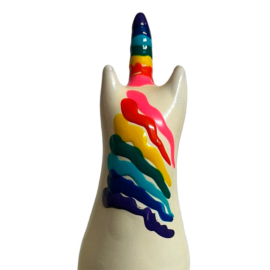 CONDOMERIE - PRÉSERVATIFS FANTAISIE PEINTS À LA MAIN LICORNE ARC-EN-CIEL CONDOMERIE