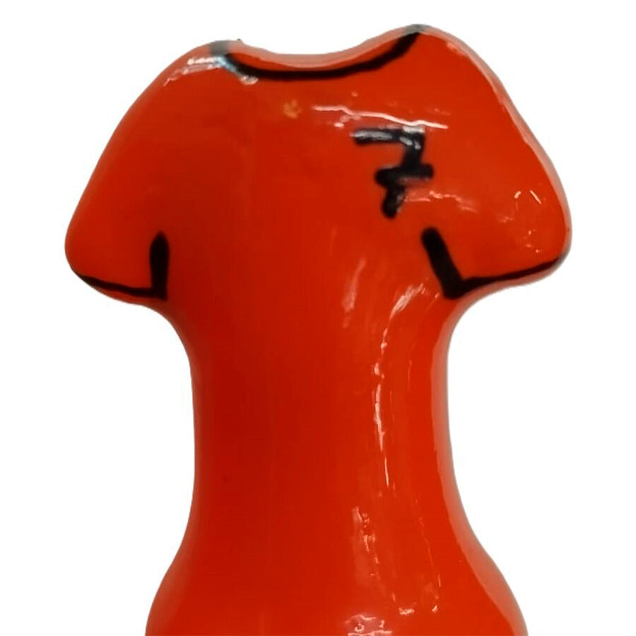 CONDOMERIE - PRÉSERVATIFS FANTAISIE PEINTS À LA MAIN T-SHIRT ORANGE CONDOMERIE