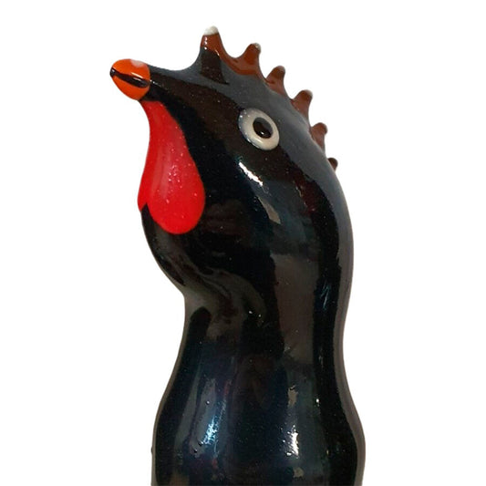 CONDOMERIE - PRÉSERVATIFS FANTAISIE PEINTS À LA MAIN COQ NOIR CONDOMERIE