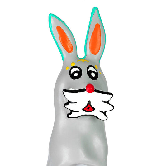 CONDOMERIE - PRÉSERVATIFS FANTAISIE PEINTS À LA MAIN EN FORME DE LAPIN XL CONDOMERIE