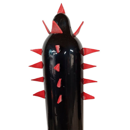 CONDOMERIE - PRÉSERVATIFS FANTAISIE PEINTS À LA MAIN CACTUS NOIR XL CONDOMERIE