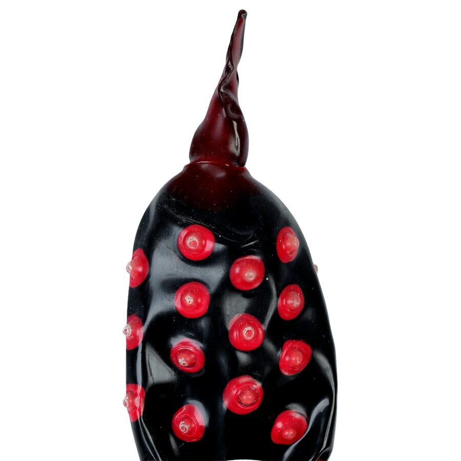 CONDOMERIE - PRÉSERVATIFS FANTAISIE PEINTS À LA MAIN NOIR FAKIR XL CONDOMERIE