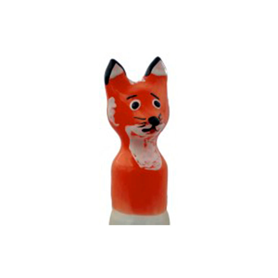 CONDOMERIE - PRÉSERVATIFS FANTAISIE PEINTS À LA MAIN FOX BROWN XL CONDOMERIE