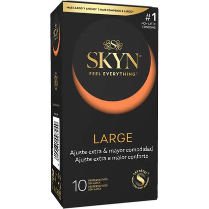 SKYN - GRANDS PRÉSERVATIFS À AJUSTEMENT SUPPLÉMENTAIRE 10 UNITÉS SKYN