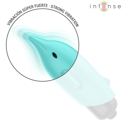 INTENSE - ECHO BALLE VIBRANTE BLEU DAUPHIN 8 X 4,7 CM INTENSE FUN TOYS