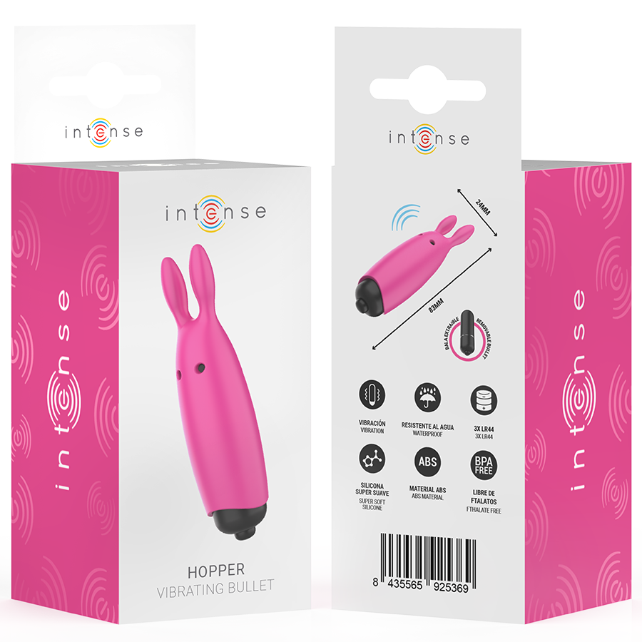 INTENSE - HOPPER PINK BULLET VIBRANT 8,3 X 2,4 CM INTENSE FUN TOYS