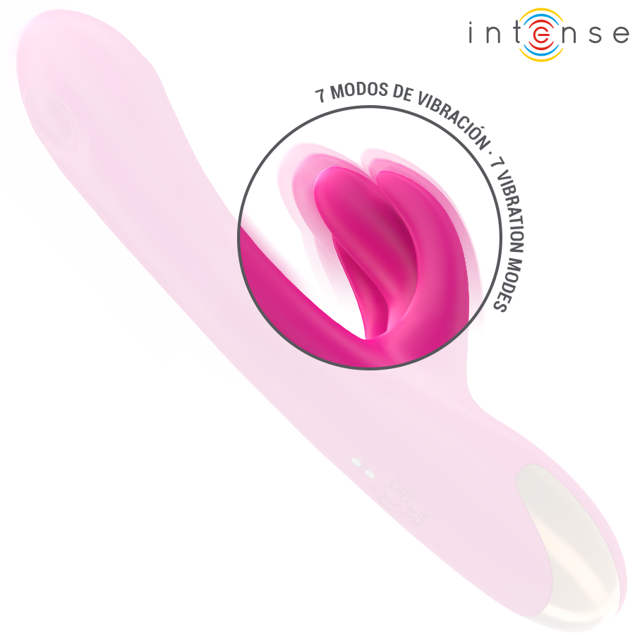 INTENSE - BRITNEY VIBRATEUR LAPIN MULTIFONCTION 23 CM ROSE INTENSE HIGH TECH