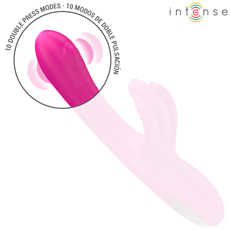 INTENSE - BRITNEY VIBRATEUR LAPIN MULTIFONCTION 23 CM ROSE INTENSE HIGH TECH