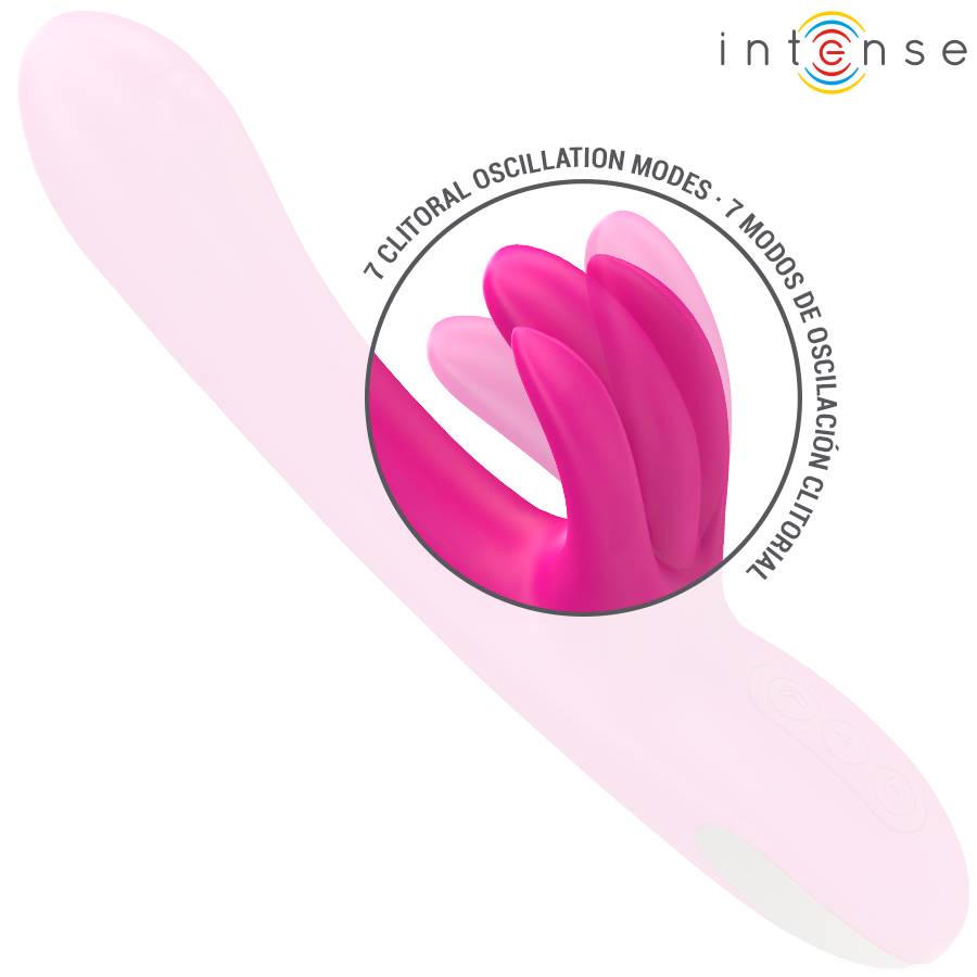 INTENSE - BRITNEY VIBRATEUR LAPIN MULTIFONCTION 23 CM ROSE INTENSE HIGH TECH