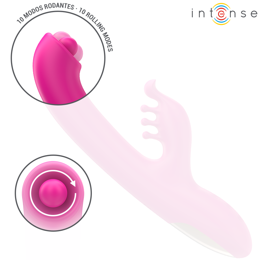 INTENSE - CHRISTINA VIBRATEUR LAPIN MULTIFONCTION 22,5 CM ROSE INTENSE HIGH TECH