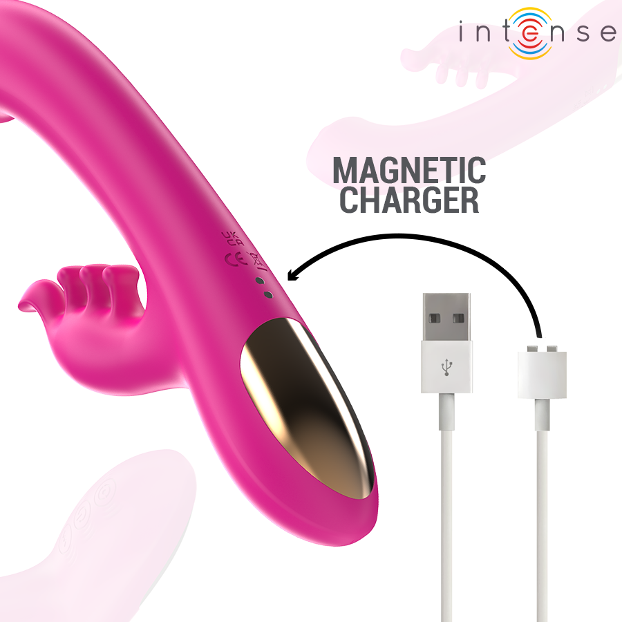 INTENSE - CHRISTINA VIBRATEUR LAPIN MULTIFONCTION 22,5 CM ROSE INTENSE HIGH TECH