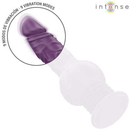 INTENSE - VIBRATEUR MULTIFONCTION TATUM AVEC VIBRATION DE HAUT EN BAS 24 CM VIOLET INTENSE HIGH TECH