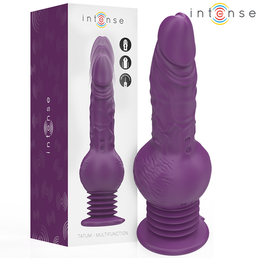 INTENSE - VIBRATEUR MULTIFONCTION TATUM AVEC VIBRATION DE HAUT EN BAS 24 CM VIOLET INTENSE HIGH TECH