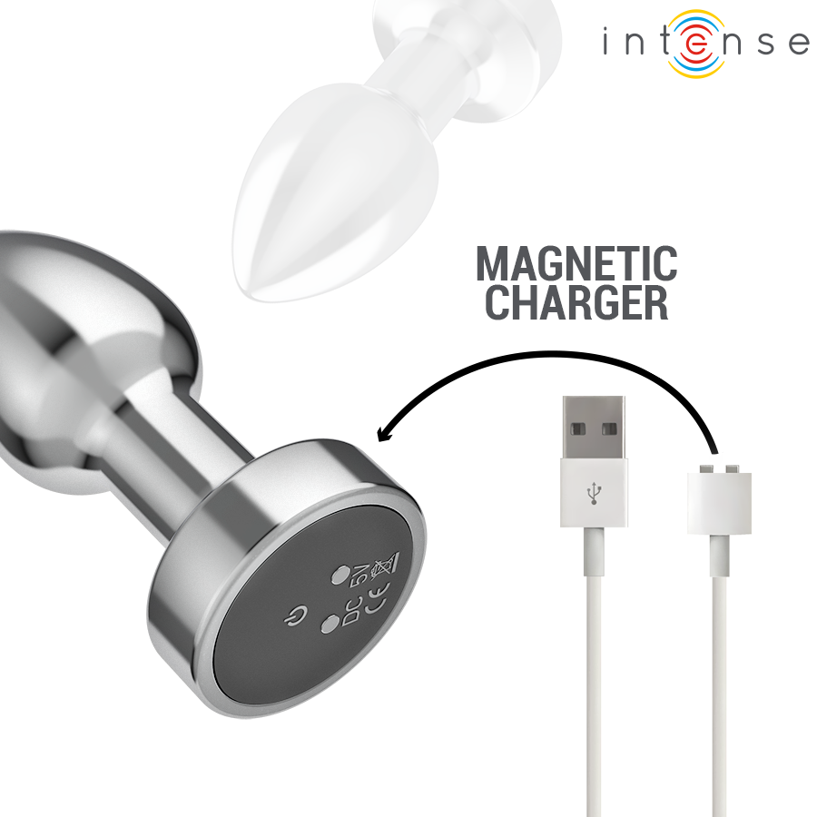 INTENSE - PLUG ANAL 10 VIBRATIONS MÉTAL AVEC TÉLÉCOMMANDE S INTENSE ANAL TOYS