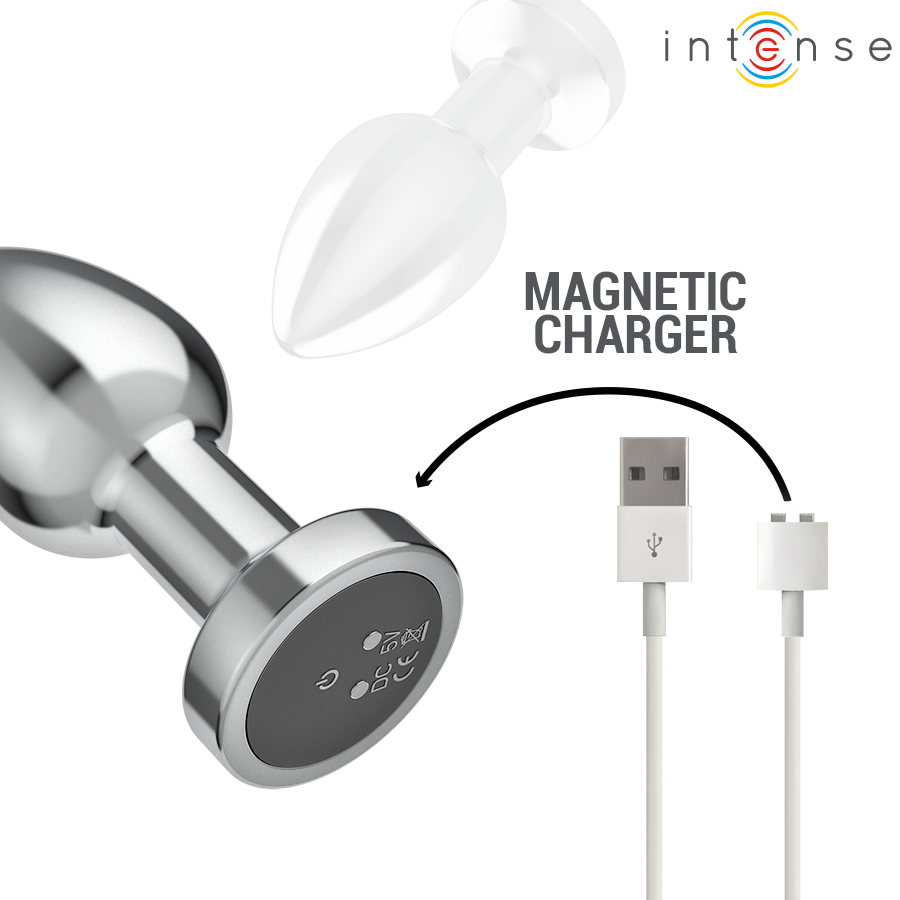 INTENSE - PLUG ANAL 10 VIBRATIONS MÉTAL AVEC TÉLÉCOMMANDE M INTENSE ANAL TOYS