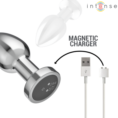 INTENSE - PLUG ANAL 10 VIBRATIONS MÉTAL AVEC TÉLÉCOMMANDE M INTENSE ANAL TOYS