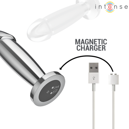 INTENSE - PLUG ANAL 10 VIBRATIONS GODE MÉTALLIQUE AVEC TÉLÉCOMMANDE M INTENSE ANAL TOYS