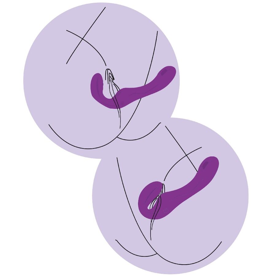 XOCOON - VIBRATEUR SANS STRAPLESS 2 EN 1 AVEC TÉLÉCOMMANDE VIOLET XOCOON