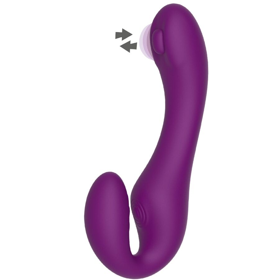 XOCOON - VIBRATEUR SANS STRAPLESS 2 EN 1 AVEC TÉLÉCOMMANDE VIOLET XOCOON