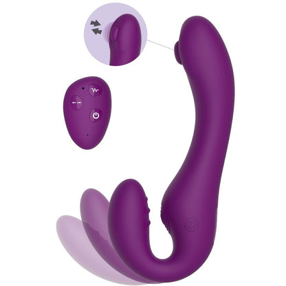 XOCOON - VIBRATEUR SANS STRAPLESS 2 EN 1 AVEC TÉLÉCOMMANDE VIOLET XOCOON