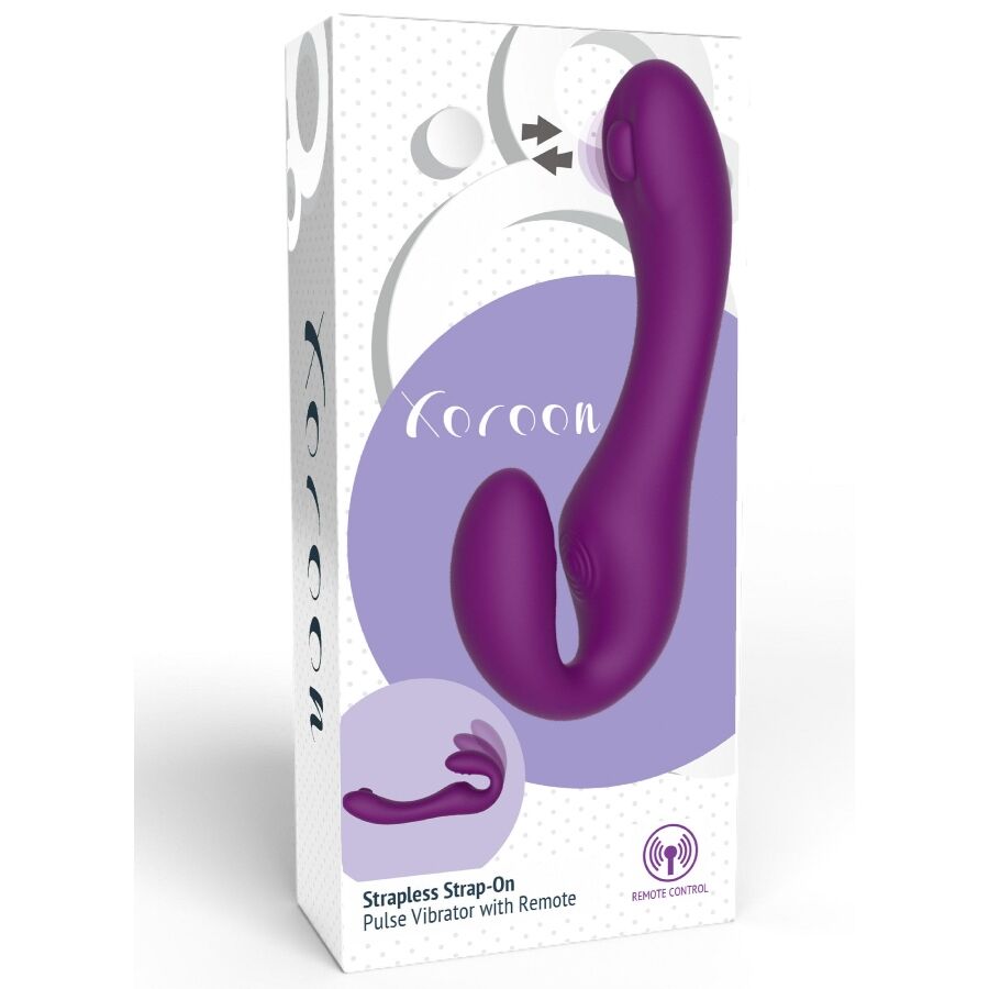 XOCOON - VIBRATEUR SANS STRAPLESS 2 EN 1 AVEC TÉLÉCOMMANDE VIOLET XOCOON