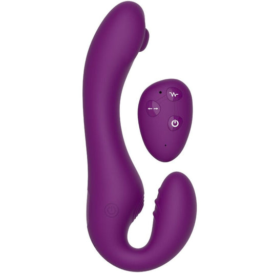 XOCOON - VIBRATEUR SANS STRAPLESS 2 EN 1 AVEC TÉLÉCOMMANDE VIOLET XOCOON