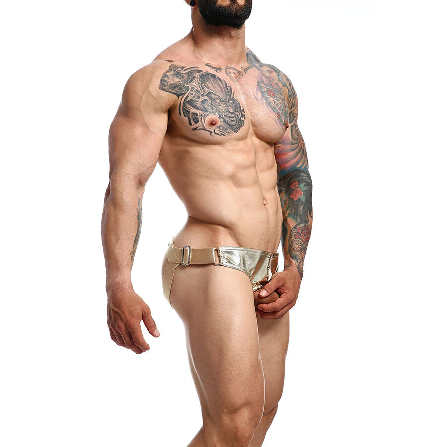 MOB - DNGEON JOCKSTRAP ANNEAU PÉNITENTIAIRE DORÉ TAILLE UNIQUE MOB