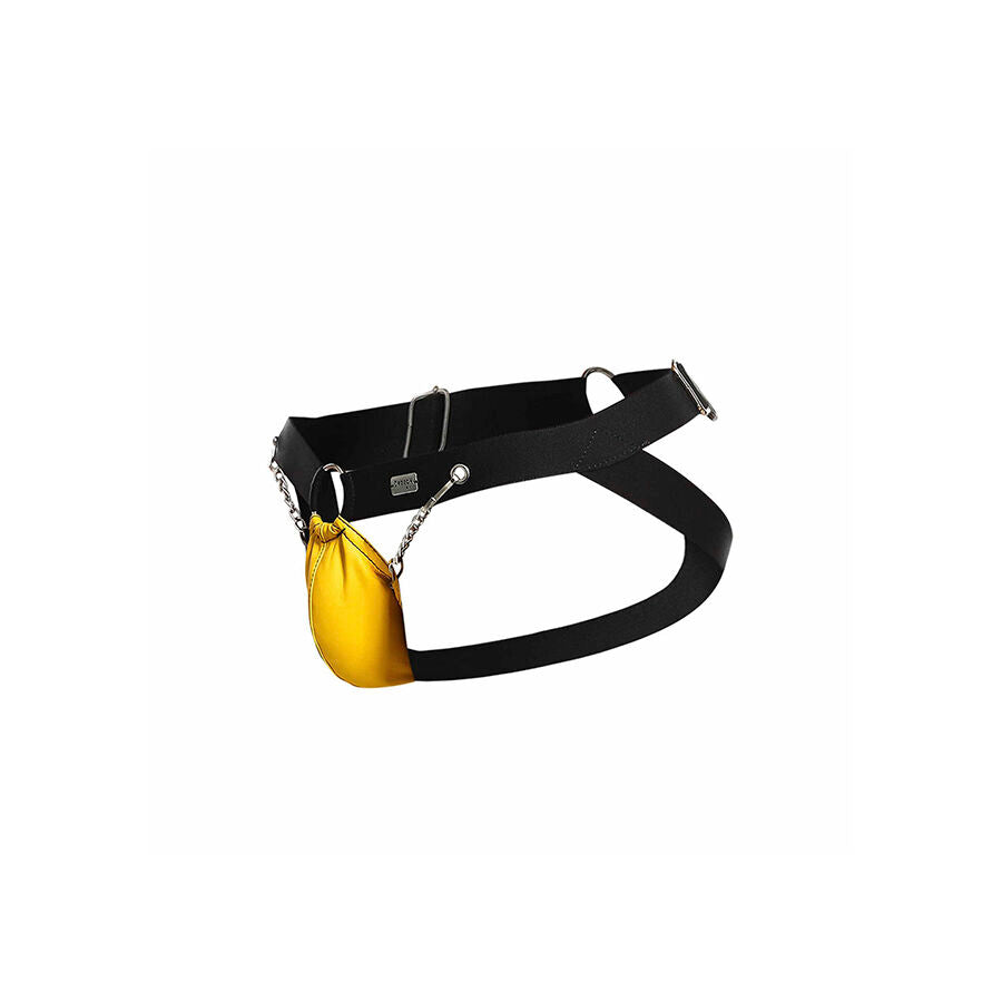 MOB - JOCKSTRAP JAUNE DNGEON AVEC CHAÎNES TAILLE UNIQUE MOB