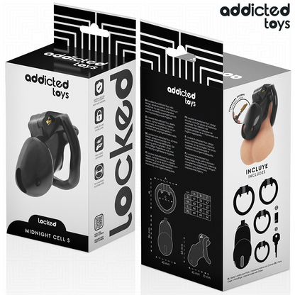 ADDICTED TOYS LOCKED - MINDNIGHT CELL CAGE À PÉNIS TAILLE S ADDICTED TOYS LOCKED