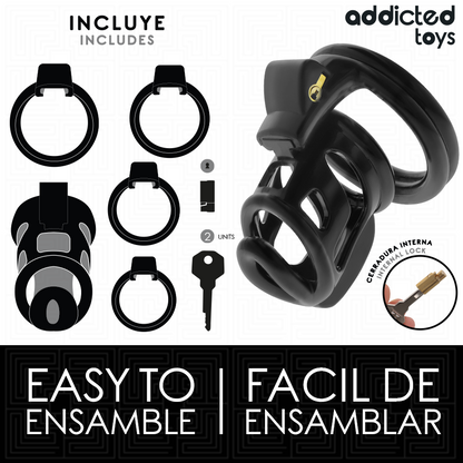 ADDICTED TOYS LOCKED - CAGE À PÉNIS GILDEN CAGE 8,5 CM ADDICTED TOYS LOCKED