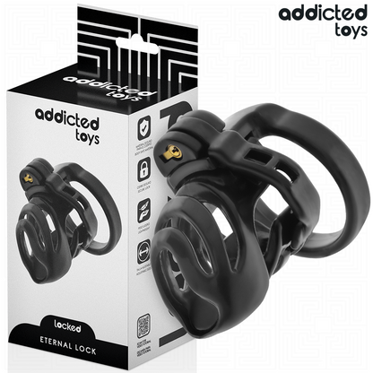 ADDICTED TOYS LOCKED - CAGE À PÉNIS À VERROUILLAGE ÉTERNEL 9 CM ADDICTED TOYS LOCKED