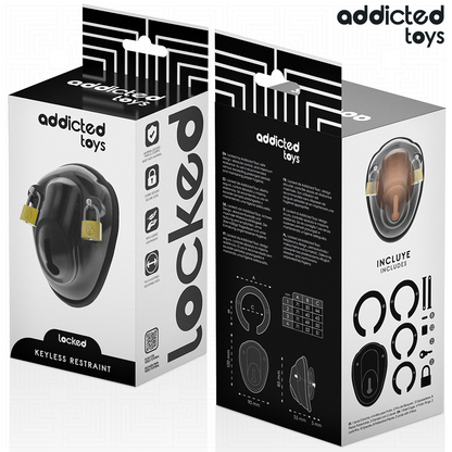 ADDICTED TOYS LOCKED - À PÉNIS VERROUILLÉE SANS CLÉ 11,5 CM ADDICTED TOYS LOCKED