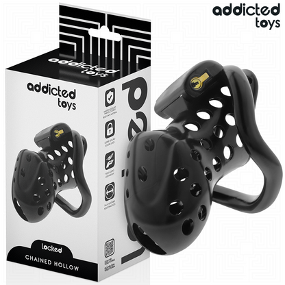 ADDICTED TOYS LOCKED - À PÉNIS CREUSE ENCHAÎNÉE 10,5 CM ADDICTED TOYS LOCKED