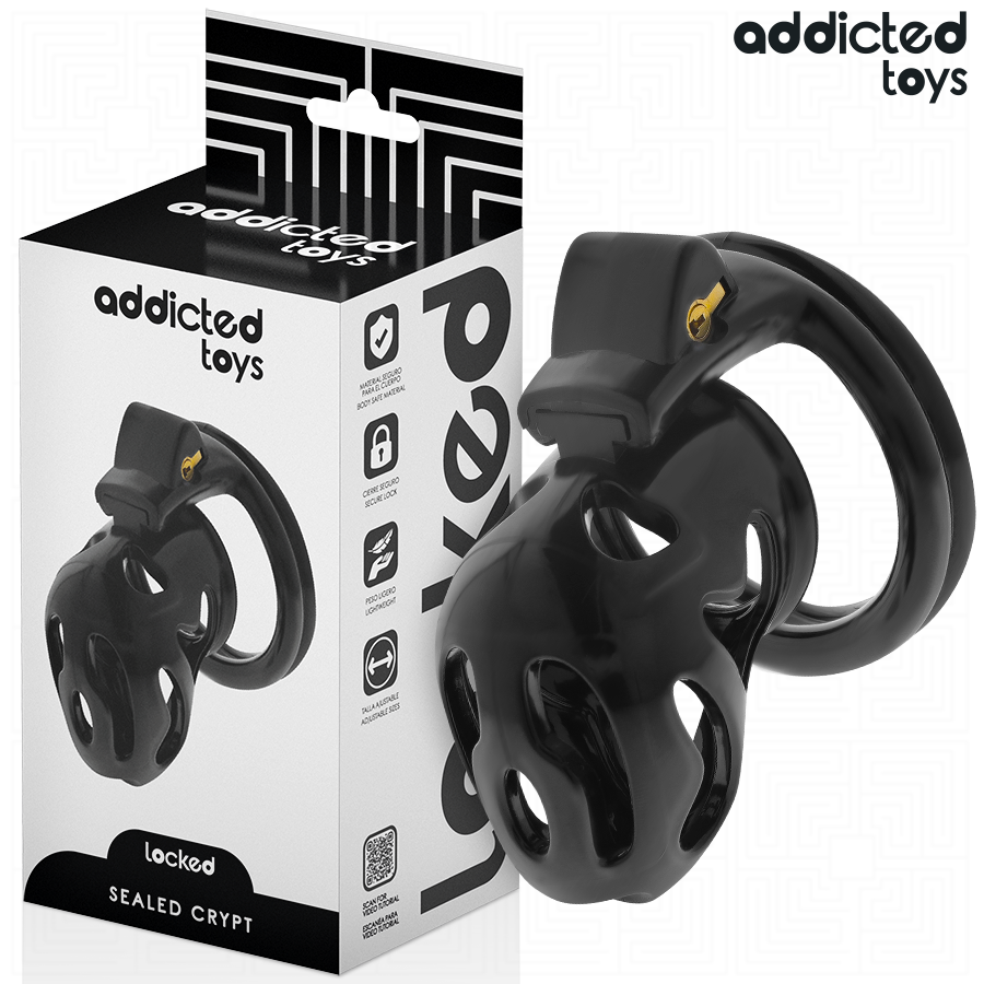 ADDICTED TOYS LOCKED - À PÉNIS CRYPTÉE VERROUILLÉE ET SCELLÉE 8 CM ADDICTED TOYS LOCKED
