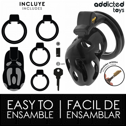 ADDICTED TOYS LOCKED - À PÉNIS CRYPTÉE VERROUILLÉE ET SCELLÉE 8 CM ADDICTED TOYS LOCKED