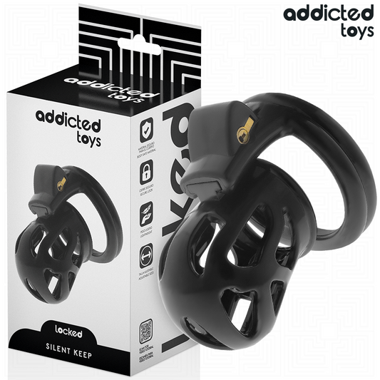 ADDICTED TOYS LOCKED - CAGE À PÉNIS SILENCIEUSE 7,5 CM ADDICTED TOYS LOCKED