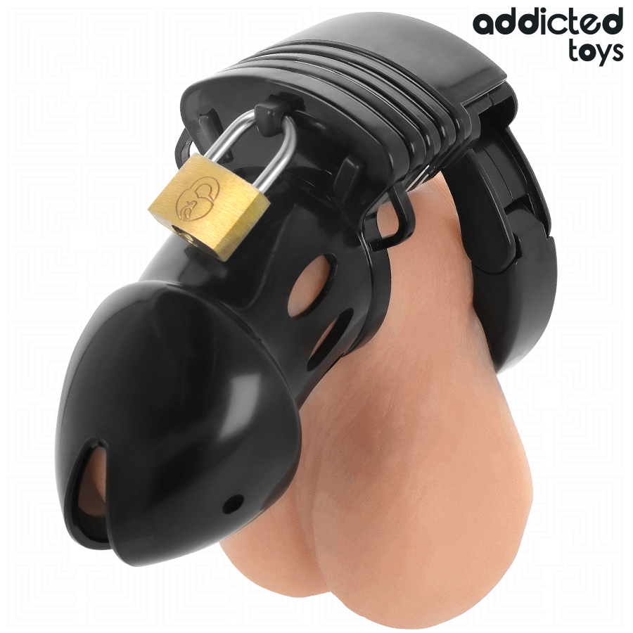 ADDICTED TOYS LOCKED - CAGE À PÉNIS CHASTETÉ PROFONDEUR 7,5 CM ADDICTED TOYS LOCKED