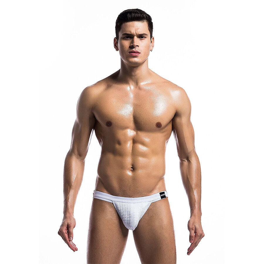 MOB - MAILLOT DE BAIN FÉTICHE BLANC JOCKSTRAP TAILLE XL MOB