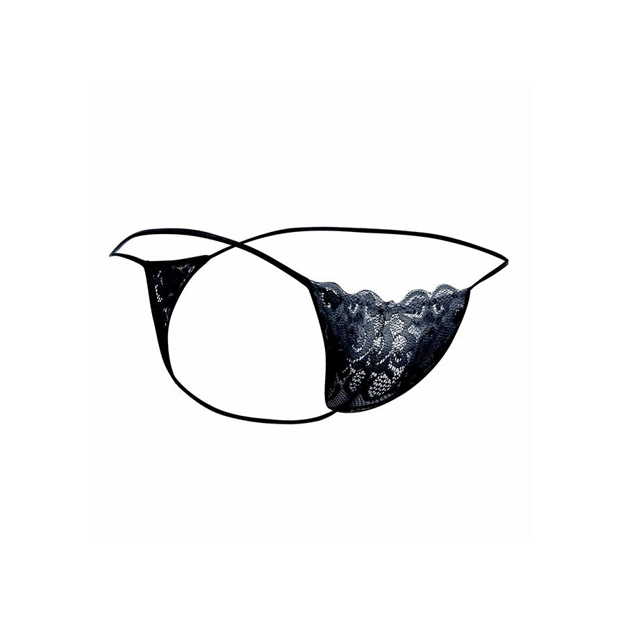 MOB - STRING EN DENTELLE NOIRE TAILLE S/M MOB