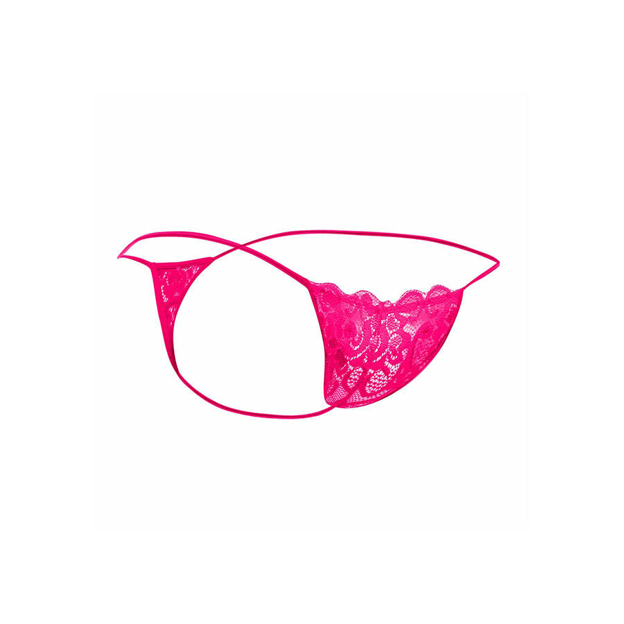 MOB - STRING EN DENTELLE ROSE TAILLE L/XL MOB