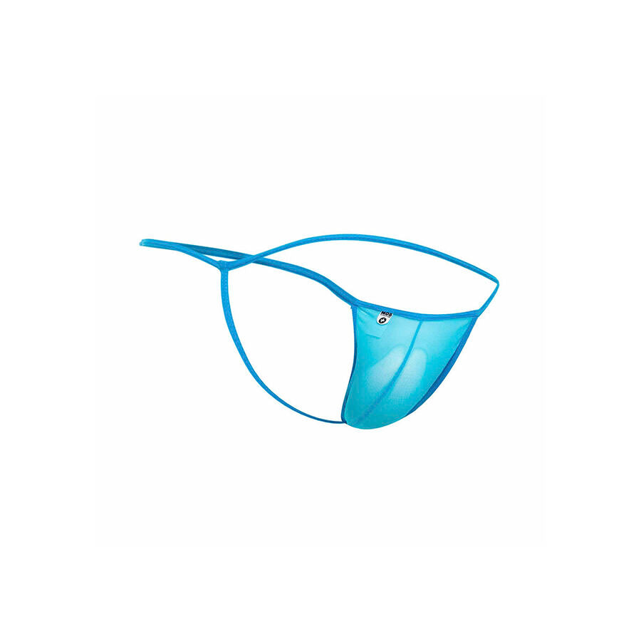 MOB - STRING TRANSPARENT EN FORME DE T AQUA TAILLE S/M MOB