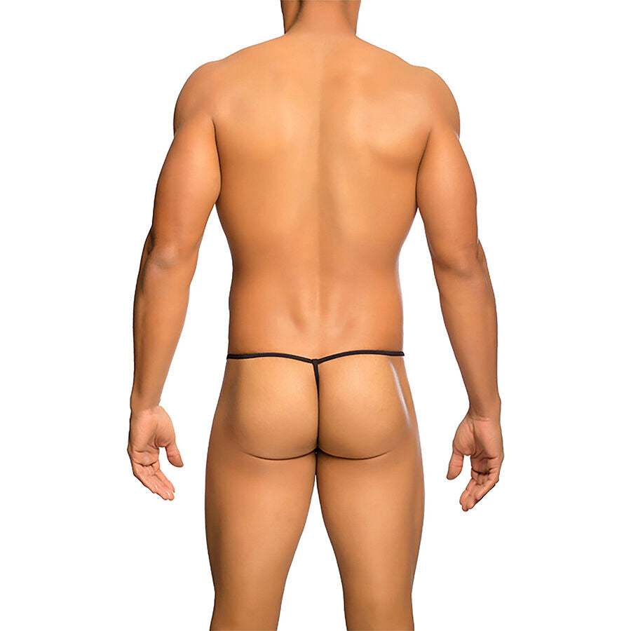 MOB - STRING TRANSPARENT EN FORME DE T NOIR TAILLE S/M MOB
