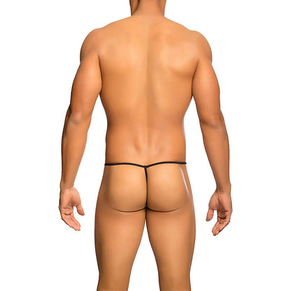 MOB - STRING TRANSPARENT EN FORME DE T NOIR TAILLE S/M MOB