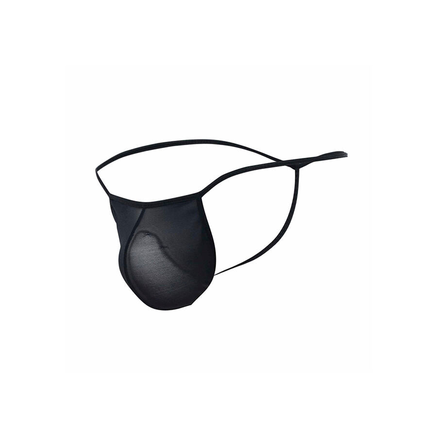MOB - STRING TRANSPARENT EN FORME DE T NOIR TAILLE L/XL MOB